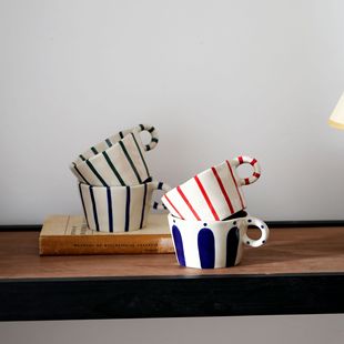 High-End Retro Coffee Cup for Girls, High-End Ceramic Mug, Japanese Style Ins, High-End and Exquisite