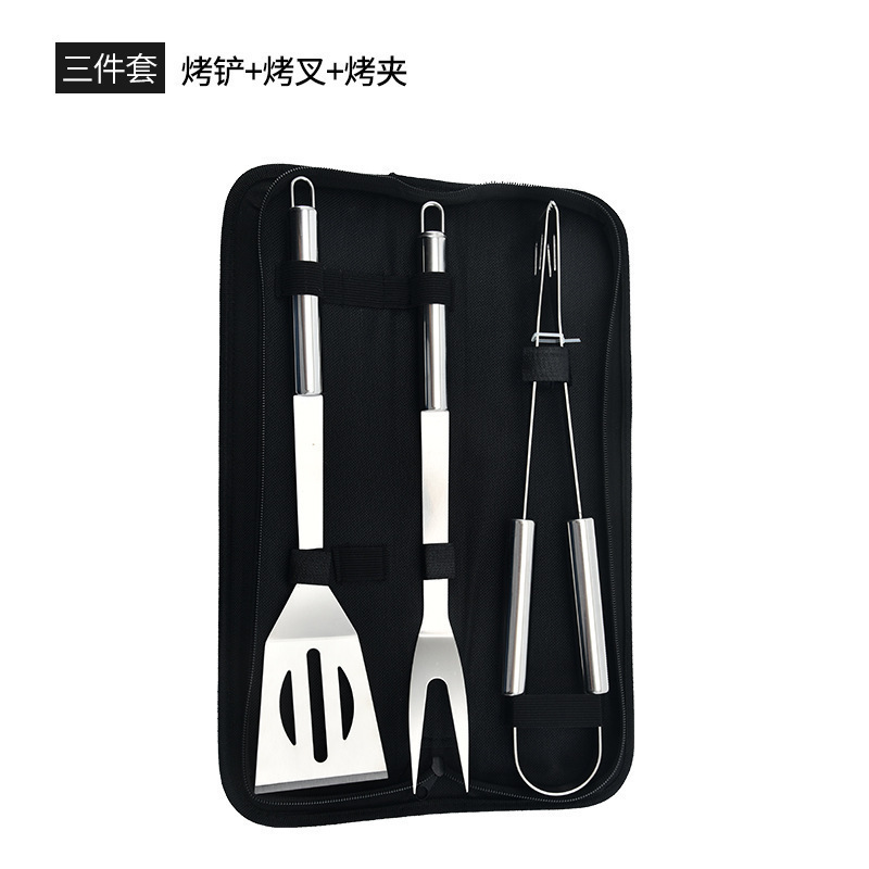 アウトドアバーベキューツールセットキャンプバーベキューツールBBQバーベキューツールステンレス鋼丸管バーベキューセット|undefined