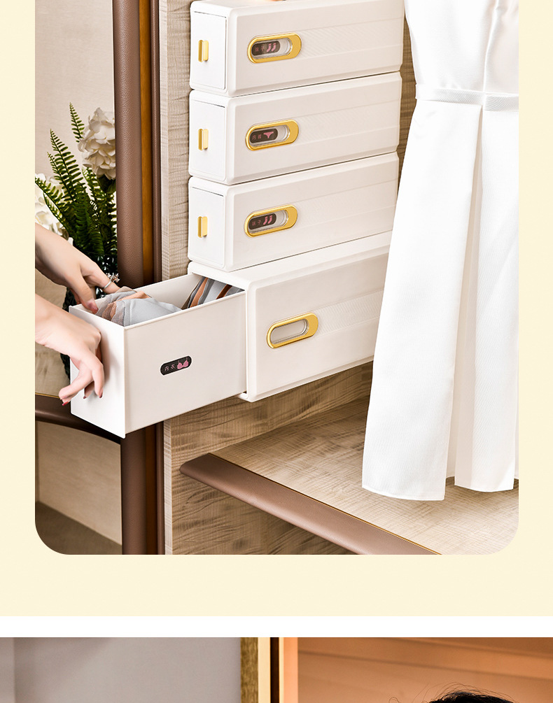 新款内衣收纳盒壁挂抽屉式