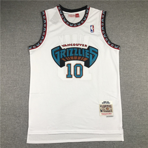 Summer men's and women's basketball uniforms Grizzlies 10# Mike Bibby retro jersey embroidered vest shorts training