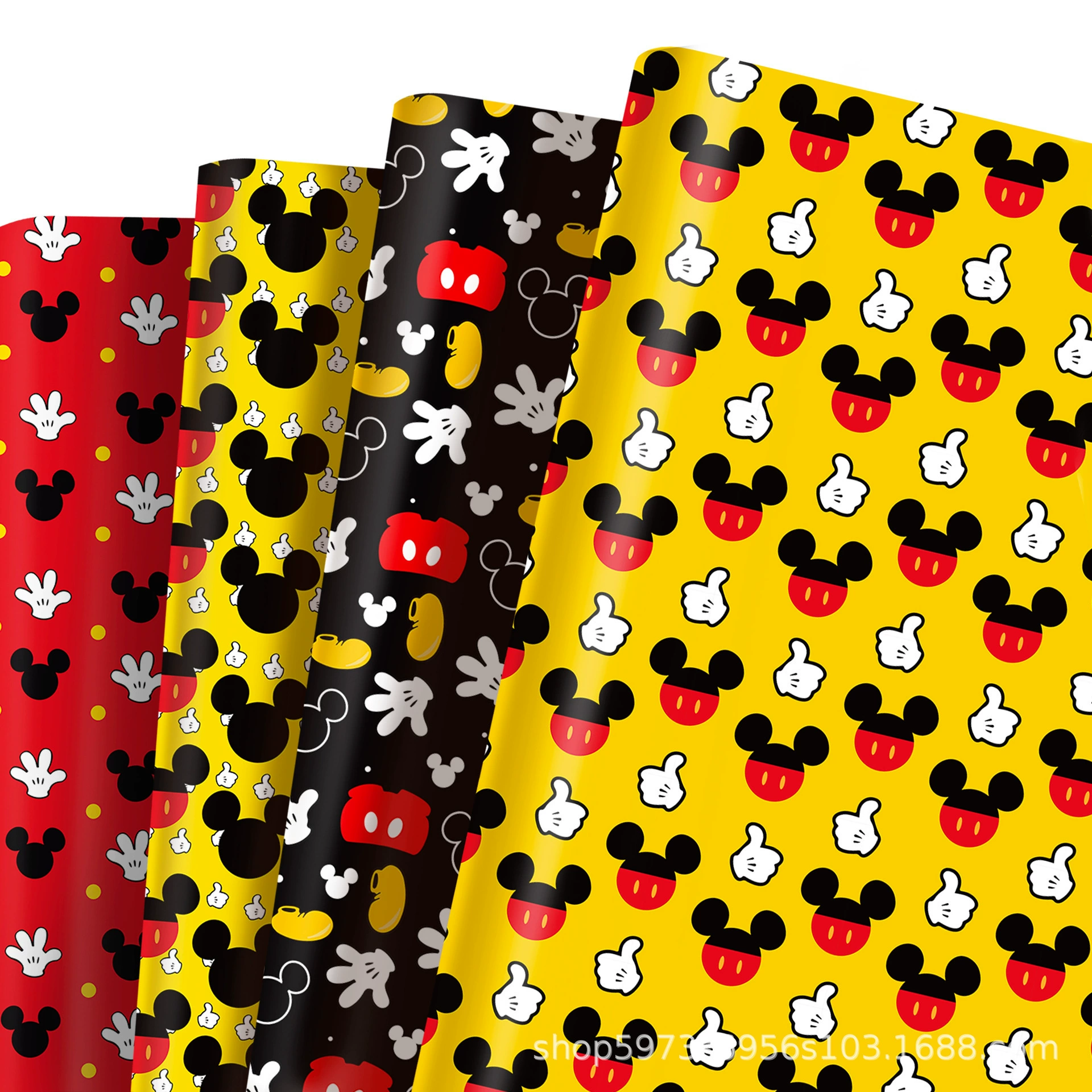 WZ 094m Chimini красный, желтый и черный мультяшный подарочный бумага для украшения подарка, подарочная коробка для вечеринки, декоративная внешняя упаковочная бумага