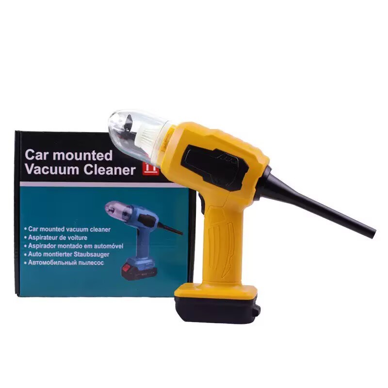 Export-grade lithium battery vacuum cleaner, portable handheld dual-use car electric vacuum cleaner for vacuuming and blowing