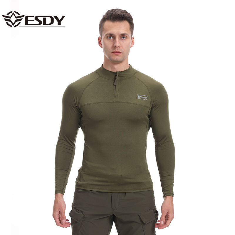 ESDY Men's camouflage summer travel long-sleeve