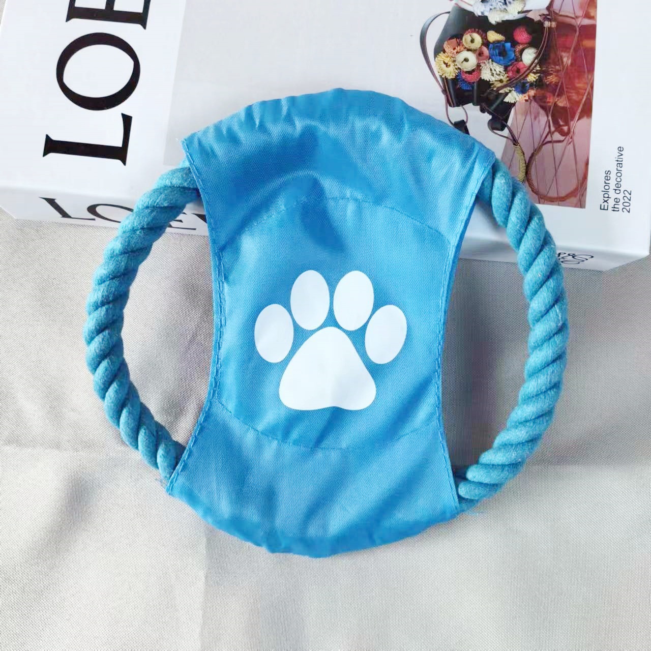 Mascotas transfronterizas perros juguetes de cuerda de algodón perros dorados molares dientes limpios coloridos perros mordedura cuerda de algodón conjunto de juguetes