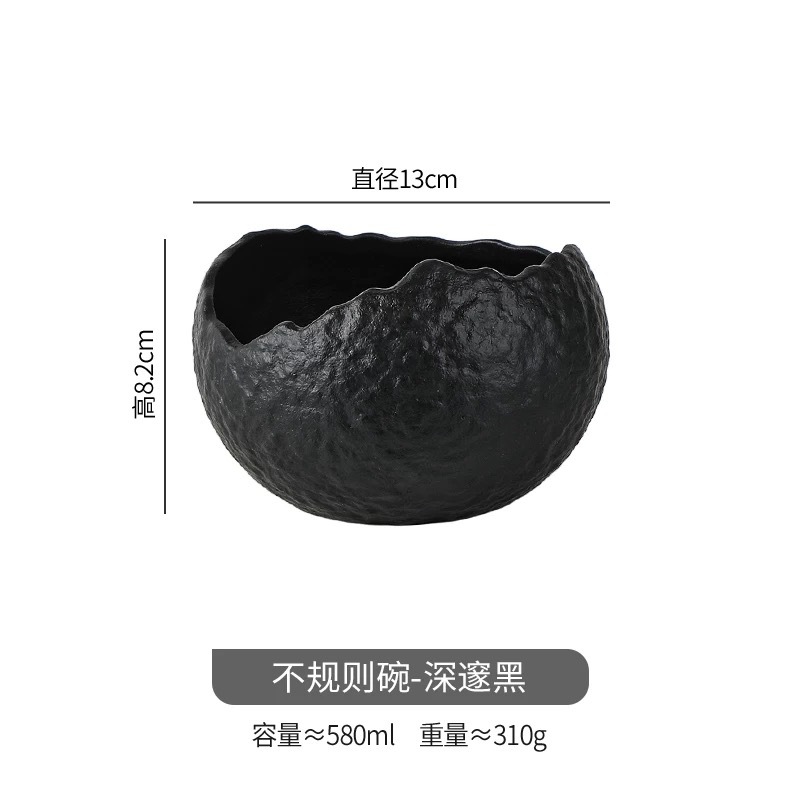 Tazón de sopa de estilo occidental, tazón de postre de alta calidad, vajilla de cerámica, tazón de yogur, plato frío creativo exquisito, cocina molecular del hotel