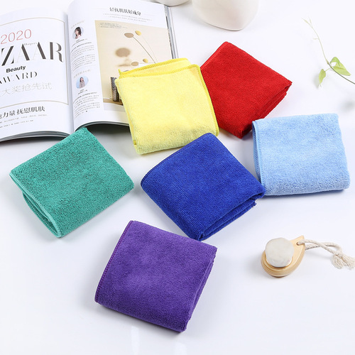Foreign trade woven fiber scarf household chores cleaning cloth water absorption glass cleaning car cleaning towel abrasive pad