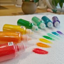 定制小瓶彩砂儿童手工沙画diy彩砂沙画微景观专用按需定制彩砂