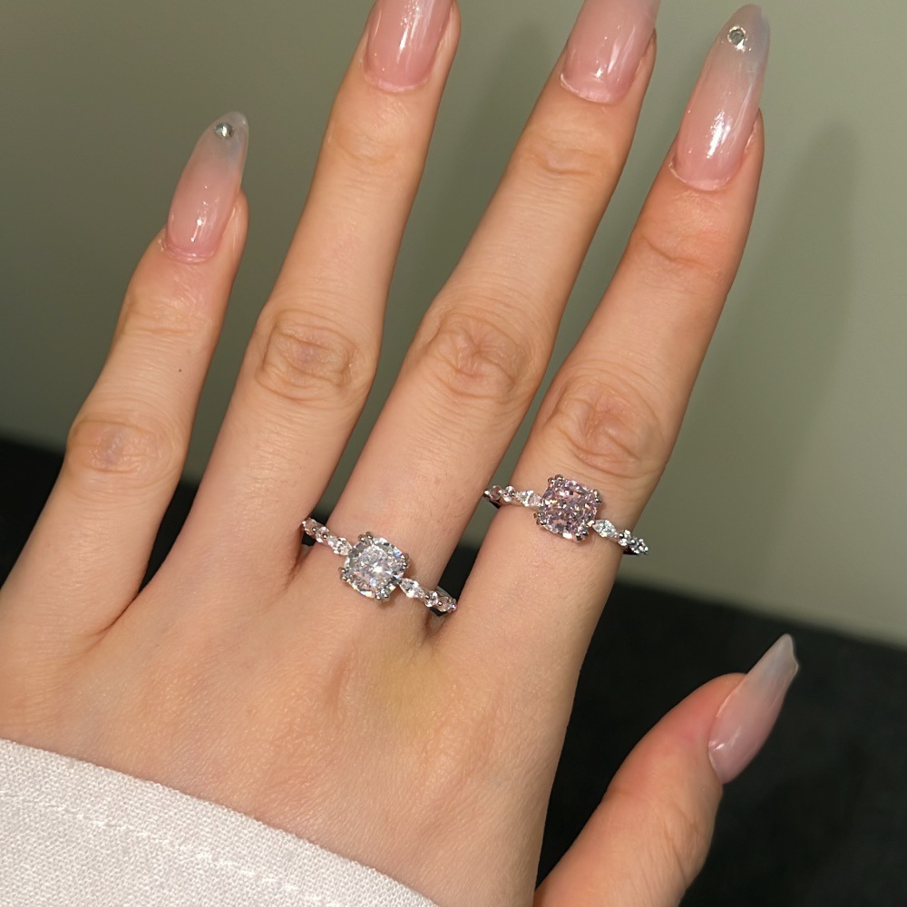 3g Weight Zircon Inlay Material Rings Classification 1 Piece Quantity Daily Occasion 925 Sterling Silver Material Heart Shape Pattern Women's Gender Plating Design Elegant Style 925 Sterling Silver Zircon Heart Shape Rings 925 Sterling Silver Rings 22
