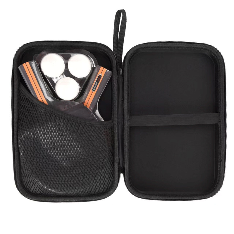 Factory Direct Sales Portable Hard Table Tennis Racket Bag Eva Table Tennis Racket Cosmetics Bag Hard Shell Anti-Fall and Durable