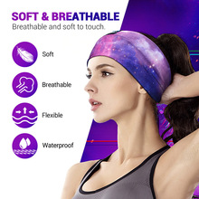 跨境爆款無線藍牙V5.2運動頭巾音樂通話發帶立體聲遮光睡眠頭帶