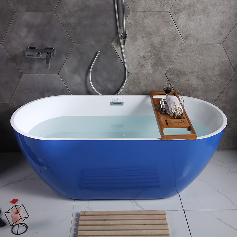 W! Shangyang Brand Acrylic Wide Deep Soaking Home Seamless Integrated Simple Small Bathtub Independent Adult Bath