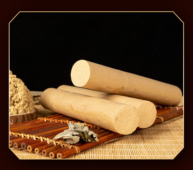 40:1 Moxa Sticks 3cm Thick Hand-Rolled Golden Moxa Wool Ai Tiao for Moxibustion Home and Clinic Use 20cm specifications