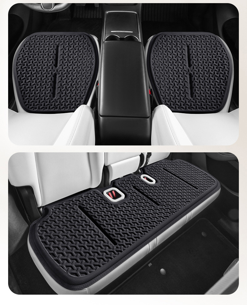 Suitable for Tesla Modely Car Seat Cushion Summer Cooling Pad Gel Seat Cushion Honeycomb Cooling Pad Breathable Fart Pad