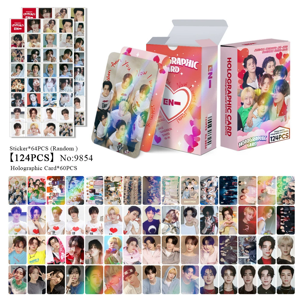 New Model Exclusively for Foreign Trade: 124 Holographic Cards, Total Chain Gidle Str Bptwice Celebrity Merchandise Lomo Small Cards