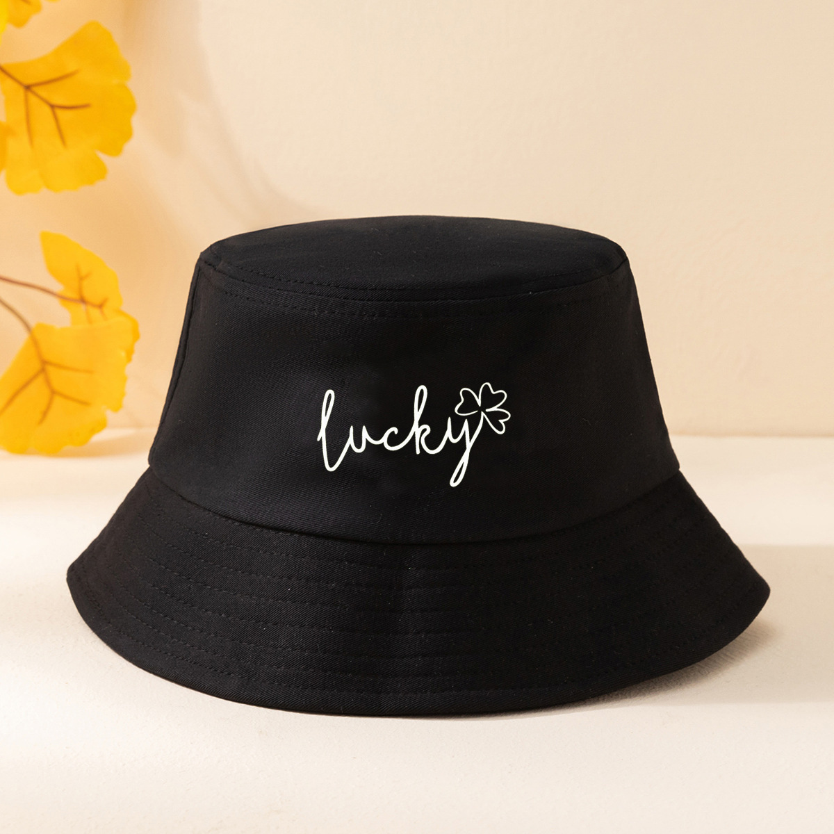 Unisex Simple Style Letter Embroidery Wide Eaves Bucket Hat display picture 2