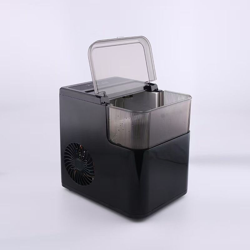 Cross-Border 110V Small Ice Maker for Home Use, Fast Ice Making, Mini Fully Automatic Multifunctional 1.5kg Bullet Ice Maker
