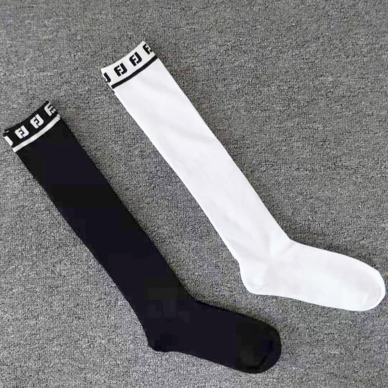 Golf Socks for Women, Sun Protection Breathable Long Over-The-Knee Socks, Golf High Tube Black and White Sports Socks, Bamboo Fiber Material