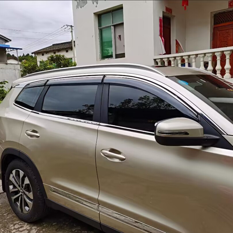 Chery – Window Visors for Rain shield - tiggo-8-18-23-acrylic-with-chrome-strip-6pcs
