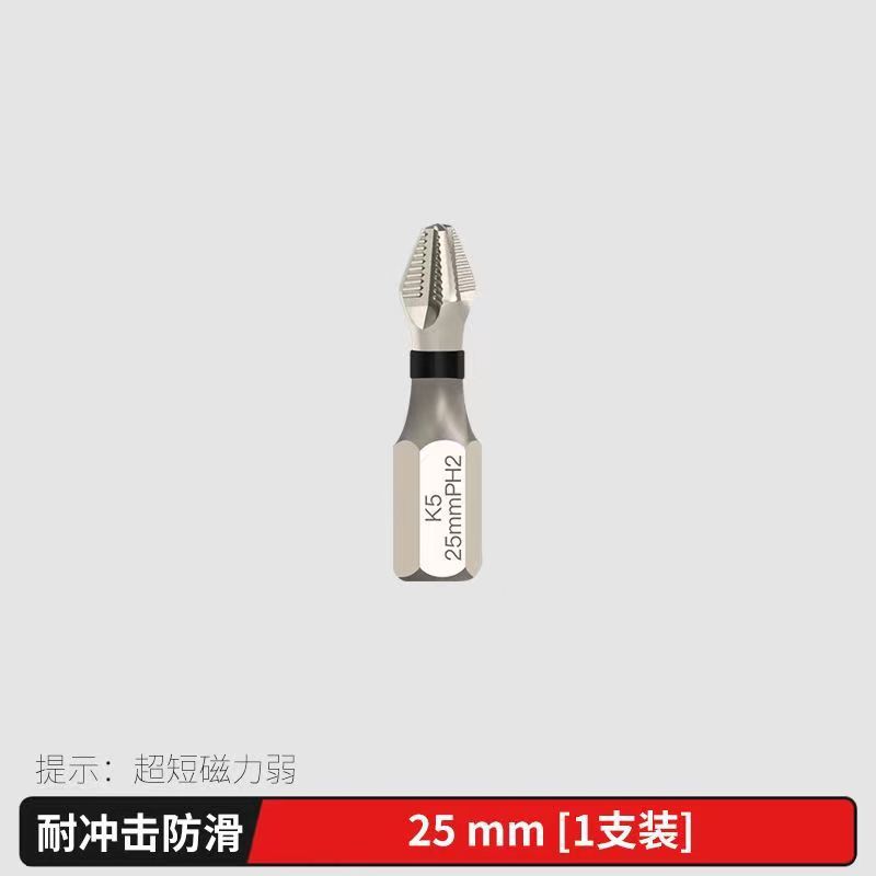 충격 저항 [25mm] 크로스 강한 자기 미끄럼 방지 헤드 [실버 실]]