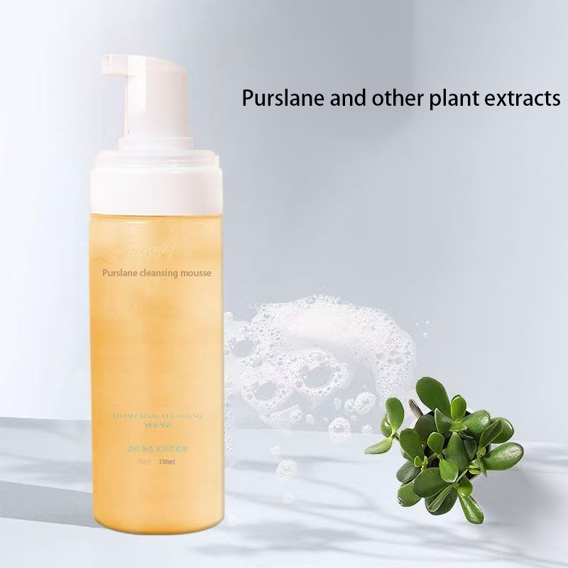 Cross border customized English version Cleansing Mousse Moisture Relieve Moderate Facial Cleanser foam deep level clean Remove makeup source