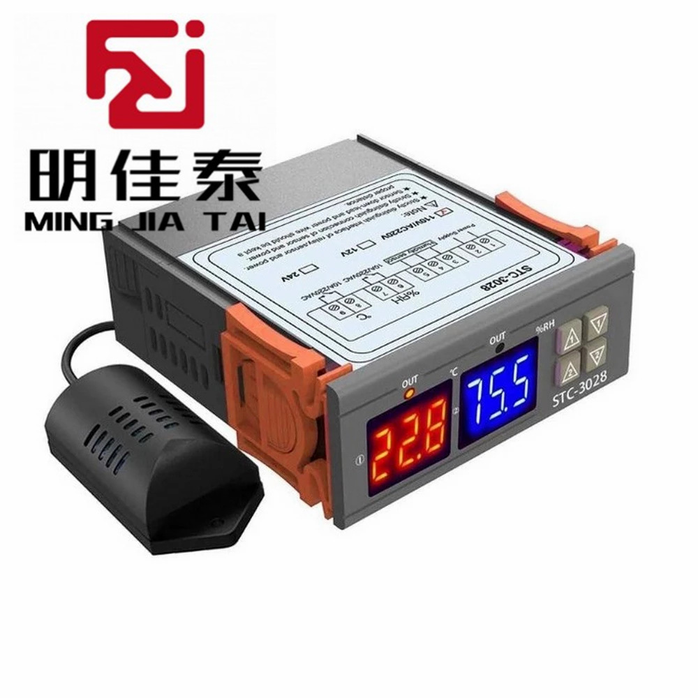 STC-3028智能数显温湿度控制器 养殖孵化温湿度计 湿度仪表温控器