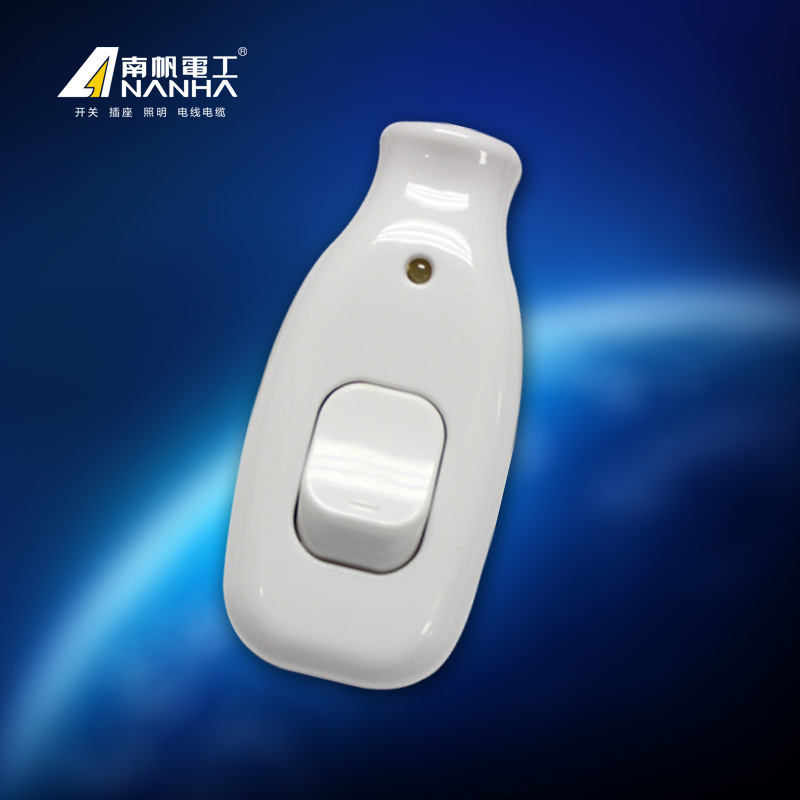 Nanfan Bedside Control Switch Button with Indicator Light Switch Power Supply Mini Wire Control Button Switch Nanfan Bedside Control Switch Button with Indicator Light Switch Power Supply Mini Wire Control Button Switch