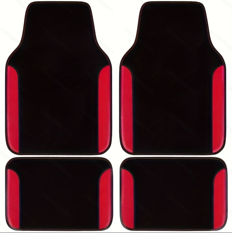 TEMU retro estilo nórdico alfombra de pie de coche alfombra de cuatro piezas tapete resistente a las manchas almohadilla de pie Amazon TEMU al por mayor
