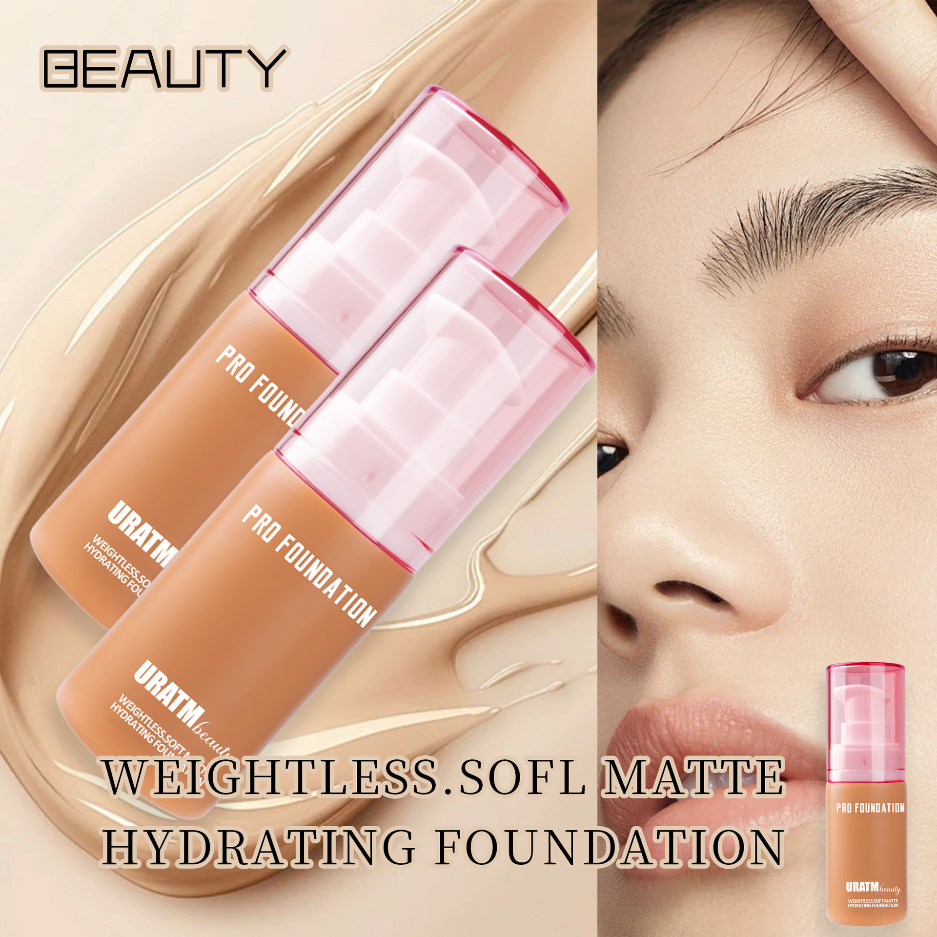 Cross-border makeup foundation, matte concealer, long-lasting makeup without smudge, pore-invisible foundation, European and American makeup foundation cream Application Scenario