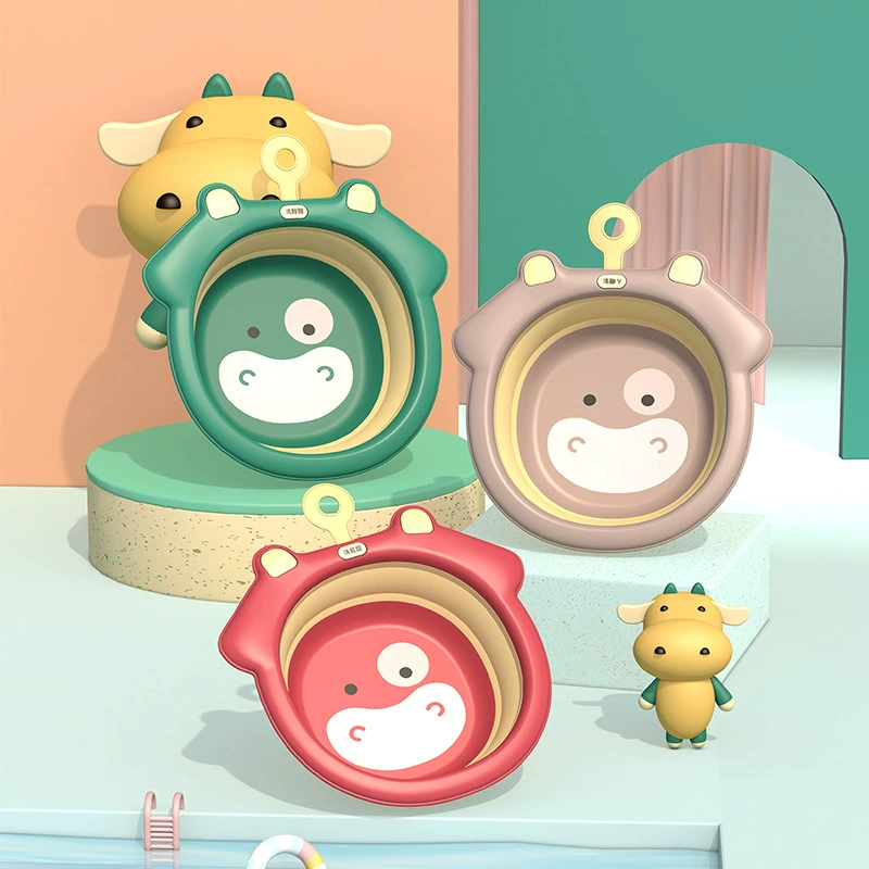 Производитель оптовая продажа детский умывальник складной детский мультяшный медведь детский умывальник для ног товары для новорожденных