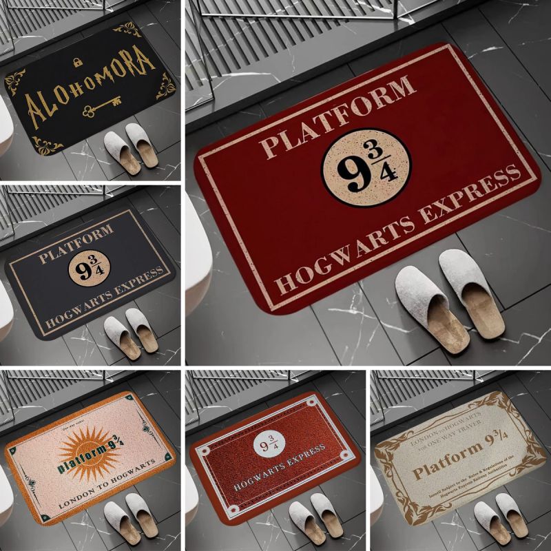 Nine and Three Quarter Carpet Welcome Non-slip Entrance Carpet or Living Room Home Decoration, Bath Mat, Floor