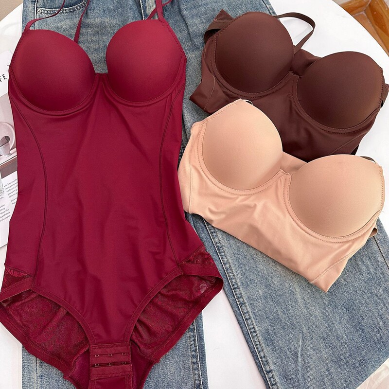 Cross-Border European and American Style Women's Shapewear Bodysuit for Postpartum Tummy Control and Waist Slimming, Elegant Camisole Base Layer Lingerie Cross-Border European and American Style Women's Shapewear Bodysuit for Postpartum Tummy Control and Waist Slimming, Elegant Camisole Base Layer Lingerie