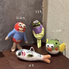 韓国の東大門と同じスタイルのバッグペンダント、ネパールの手作りウールフェルトキーホルダーアクセサリーバッグペンダント