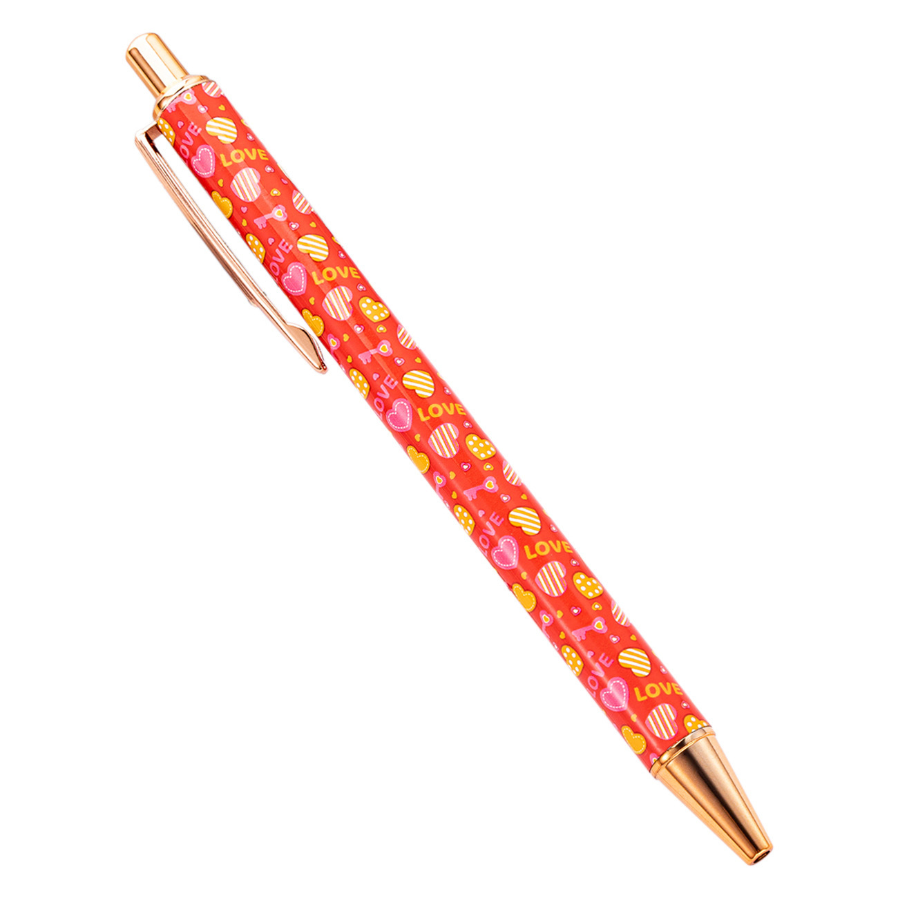 Nueva serie de bolígrafo de impresión multicolor de transferencia térmica bolígrafo de película de flores adorable viento de estudiantes bolígrafo de metal
