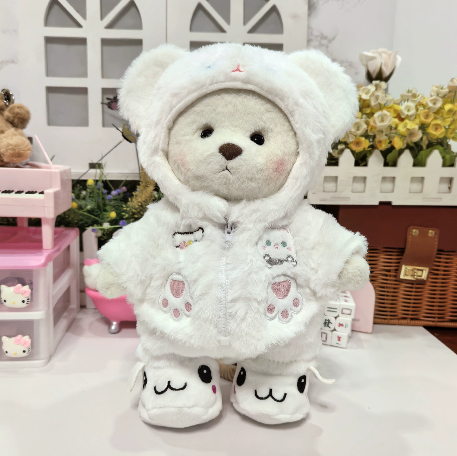 Мягкая игрушка, детская одежда, 30 см, с маленькими мишками