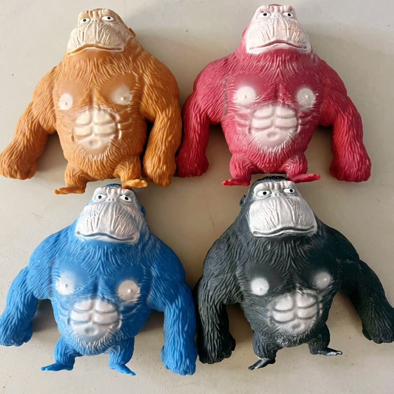 Creativo gorila descompresión juguete Lala arena lento rebote animal truco ventilación descompresión pellizco juguete muñeca