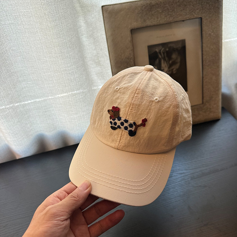 Sombrero de béisbol para niños, cachorro rosa, primavera y otoño 2025, nueva chica, lengua de pato, tesoro, rufián, hermosa calle frita, primavera de verano