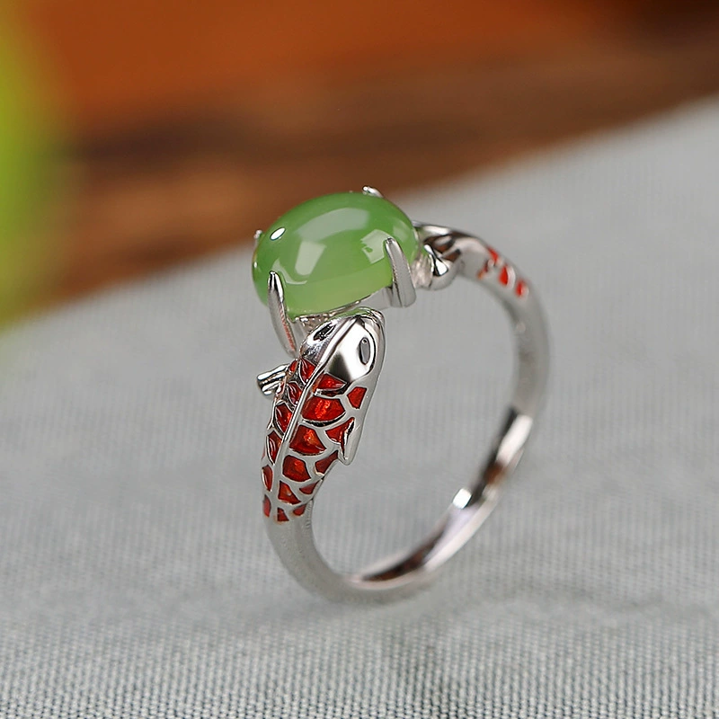Ring, enamel, accessory, retro cheongsam