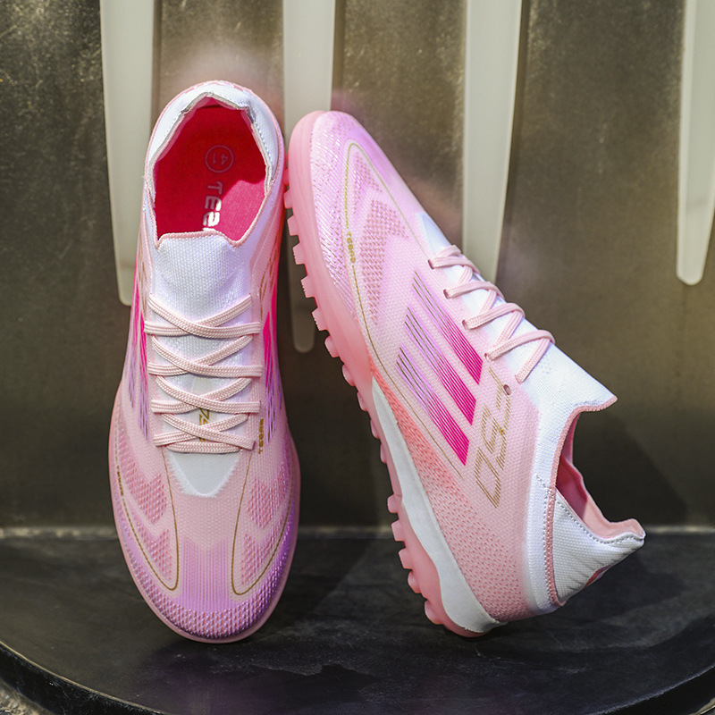 Zapatos de fútbol para hombre, mujer y niños, zapatos de entrenamiento TF con tacos resistentes al desgaste, para escuela primaria