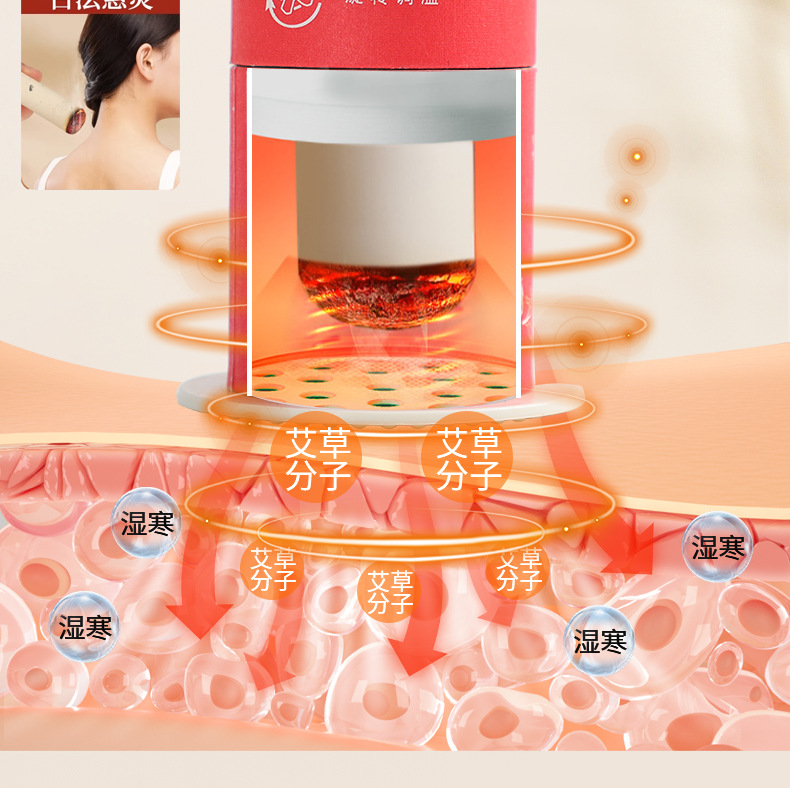 Portable Single Hole Moxibustion Tube Mini Hanging Moxa Stick Holder for Home Warming Care key features