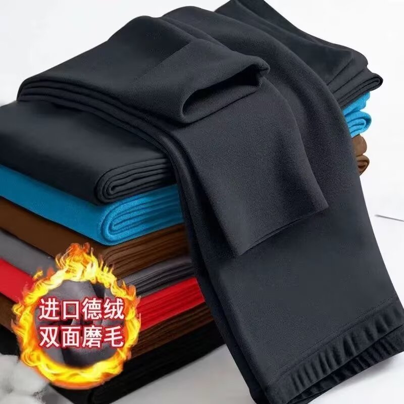 국경 간 세대 헤어 남성용 원활한 가을 바지 따뜻한 레깅스 기모 두꺼운 울 바지 겨울 새로운 독일 벨벳 속옷