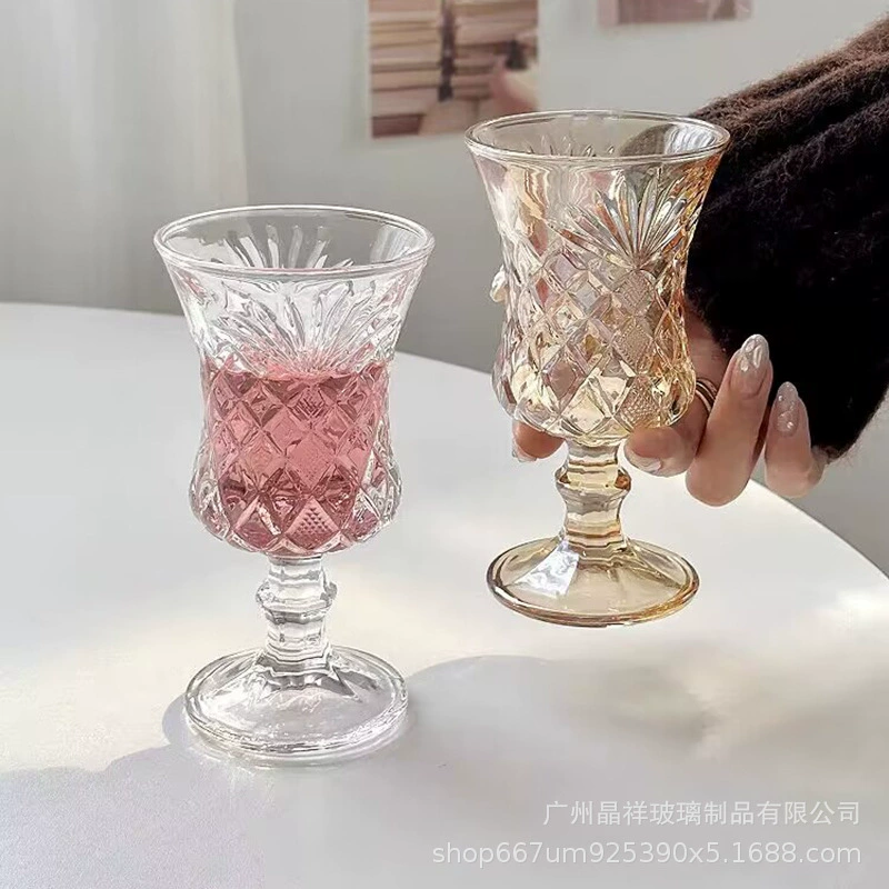 晶源 Хрустальная бокал шампанское, кристальный коктейльный бокал прямая винная бокал, французский стиль