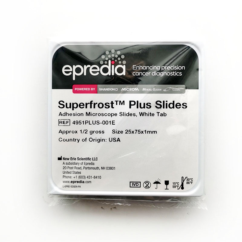 Epredia正电荷防脱载玻片 72片/盒,生物实验室耗材