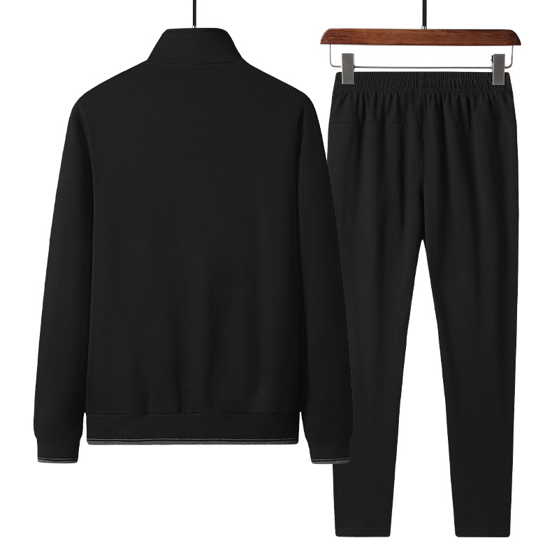 Trajes deportivos de algodón para hombres nuevos trajes de ocio sueltos de mediana edad para hombres primavera y otoño ropa deportiva de papá para hombres