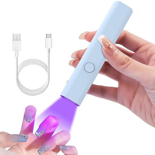 Nail Art One-Line Lamp Small Mini Handheld Phototherapy Machine Uv Curing Lamp Nail Polish Glue Quick-Drying Led Nail Baking Lamp