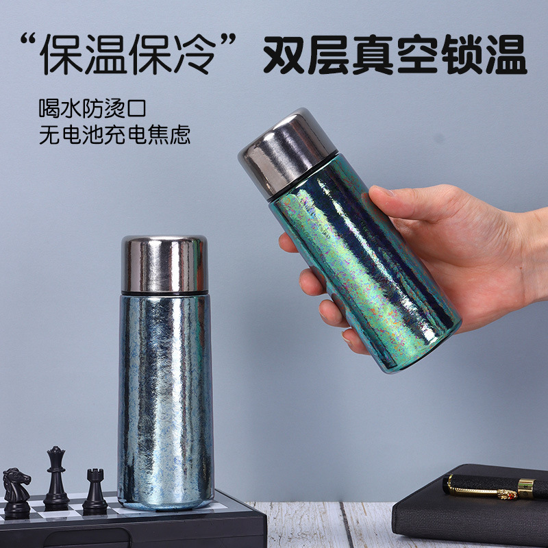 新款内外纯钛保温杯女士高颜值便携户外随行泡茶杯茶水分离口袋杯|undefined