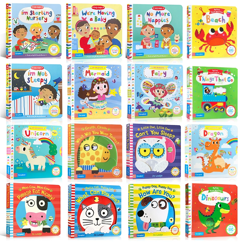 [100元3本英文原版 Campbell Books系列洞洞推拉书绘本 My Little Gr]