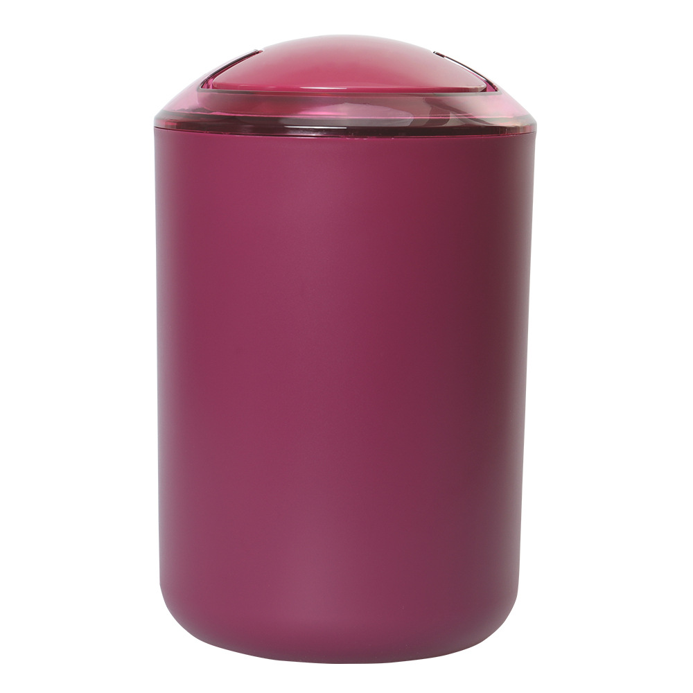 Color sólido basura con tapa cesta de papel higiénico hogar impermeable mecedora tapa basura puede cocina creativa Flip basura puede