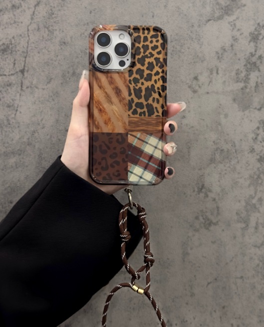 Chicas calientes con lazo de leopardo para iPhone14 Apple 16ProMax funda para teléfono móvil 15P nuevo 13 doble capa