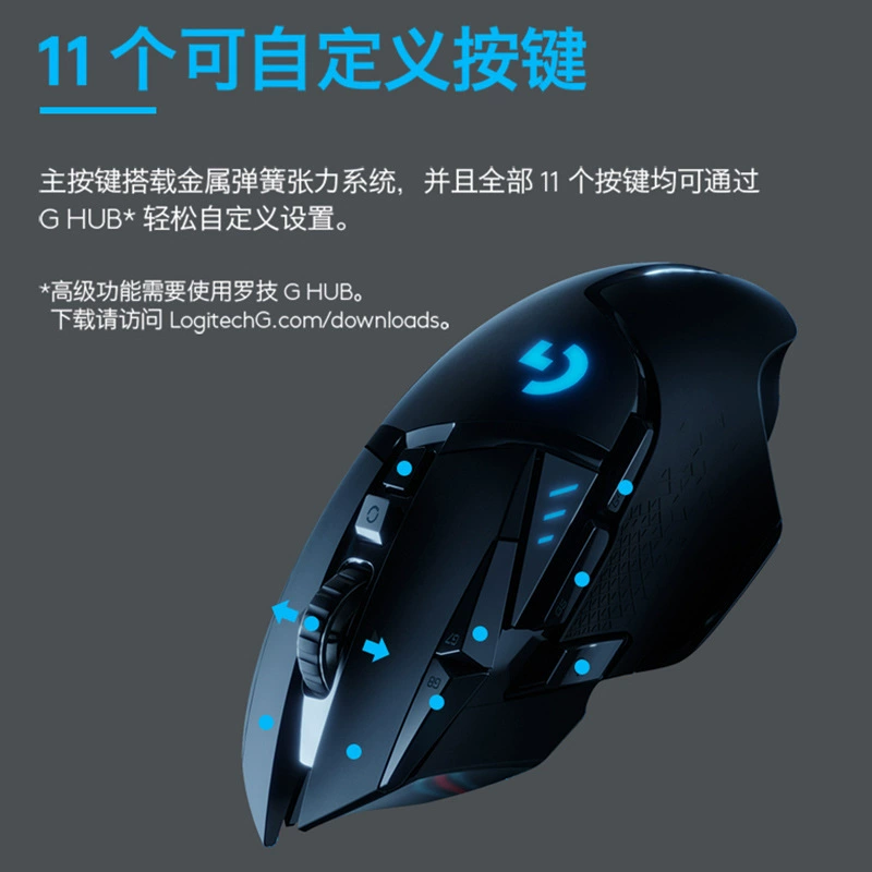 G502 Creator беспроводная игровая мышь, Hero, для киберспорта, с зарядкой и программируемыми кнопками