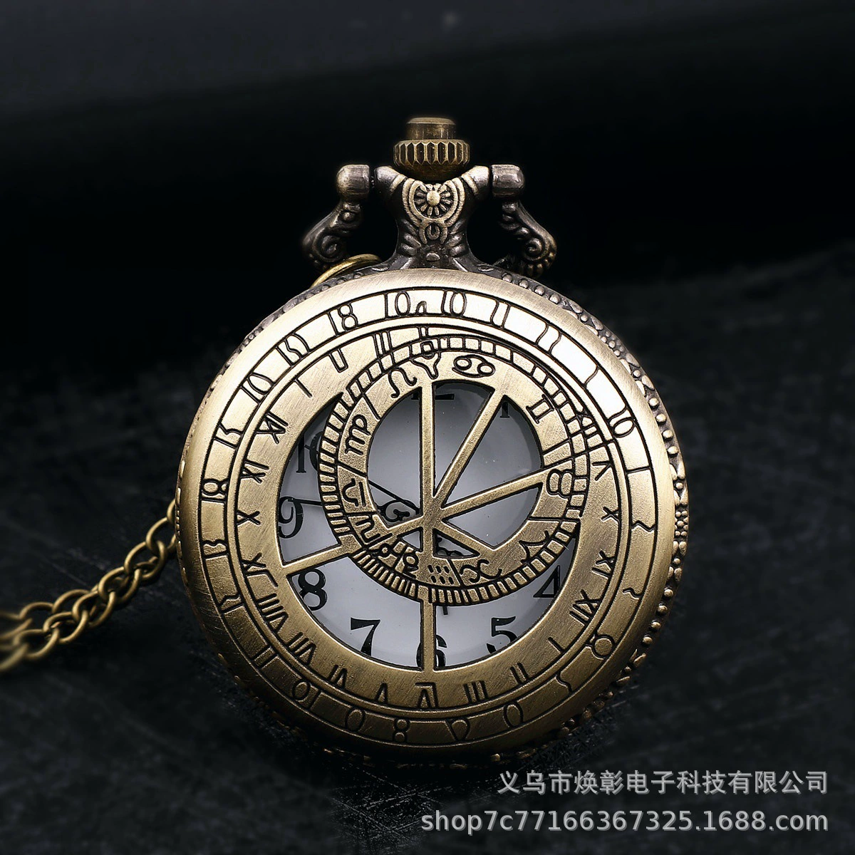Necklace, classic quartz retro pocket watch for elderly, wholesale, nostalgia